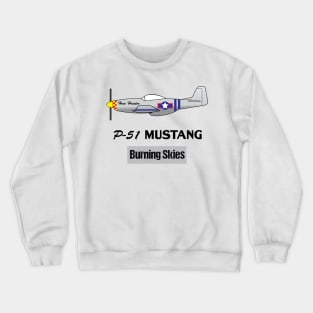 P-51 Mustang WW2 Fighter Plane Crewneck Sweatshirt